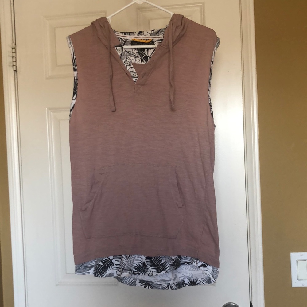 Free Planet Hooded Sleeveless Top